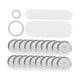 thumbnail image 5 of 200 juegos de suministros para hacer botones, piezas de insignias en , redondas, de metal, para principiantes, broches de bricolaje para máquina, 5 of 5