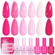 thumbnail image 1 of Set de gel de uñas Beetles 15 ml Pink Romance in Air, 1 of 8