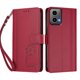 thumbnail image 3 of Funda Cartera Trébol para Motorola Moto G34 5G con Ranuras Tarjetas y Carga Inalámbrica Rojo, 3 of 6