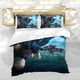 thumbnail image 5 of Mérida Princesa Valiente Conjunto de sábanas temático, trío de piezas, cómodo y amigable con la piel, diseño único, regalo de decoración para el hogar para familiares, amigos y fans, 90 cm * 190 cm, 5 of 6