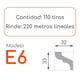 thumbnail image 2 of Cornisa E6 33 x 32mm x 2mt xPS Caja 110 unidades, 2 of 3
