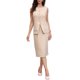 thumbnail image 2 of INSPIRE CHIC Conjunto de Falda de Traje de 2 Piezas para Mujer Verano Conjunto de Trabajo de Negocios Chaleco sin Mangas Blazer y Falda Recta M Beige, 2 of 6