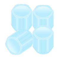 Magideal - 4 Uds Tapas De Vástago Universales, Accesorios Luminosos Para Neumáticos, Tapas De Vástago De Válvula Herméticas Para Suv, Cubo De Rueda De Bicicleta,