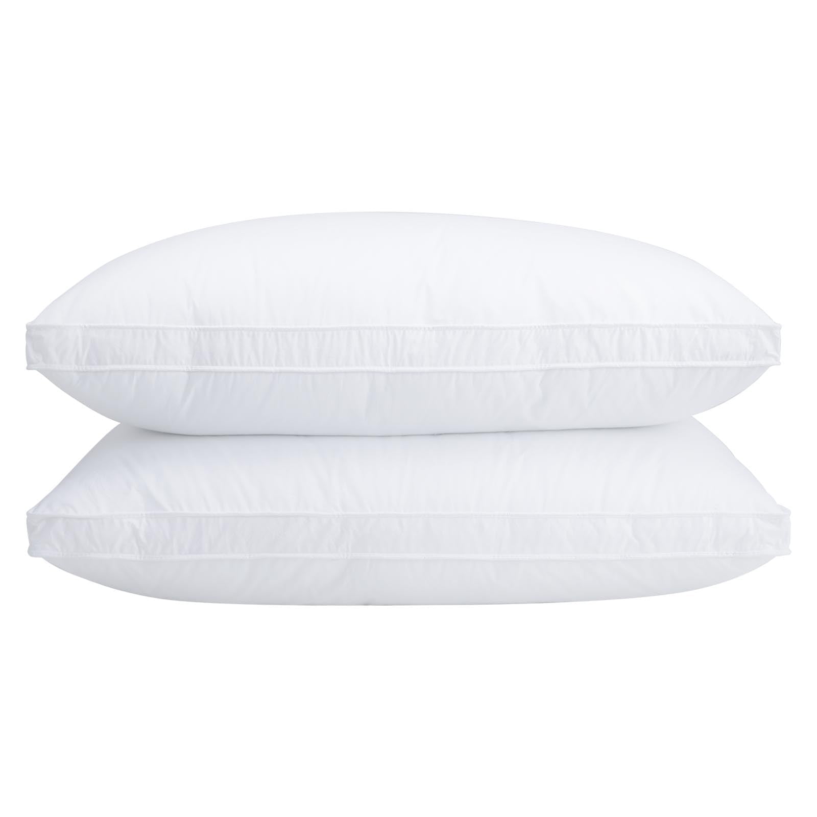 Juego De 2 Unidades Pillows Vendare, Tamaño Estándar, Plumas De Ganso Y Plumón