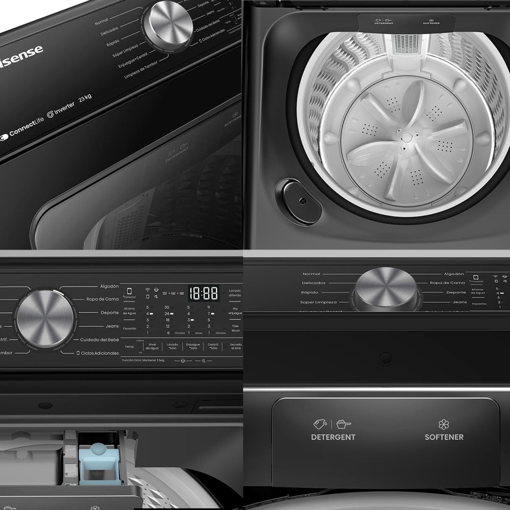 Hisense WT5T2325DB 23 kg Negro, foto 11