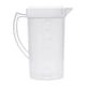 thumbnail image 4 of Jarra De Agua De Gran Capacidad, Transparente, Para Refrigerador, Jugos Y Bebidas, 1500 Ml, Color Blanco, 4 of 5