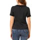 thumbnail image 3 of INSPIRE CHIC Blusa de Manga Corta con Cuello Peter Pan en Contraste y Lunares para Mujer, Regreso a Clases, Talla L, Negro, 3 of 7