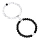 thumbnail image 1 of Par Pulseras unisex parejas con ónix y howlita e imán, 1 of 6