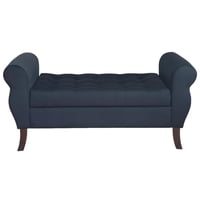 Tapiceria Moderna - Banqueta Baul Diva Color Negro