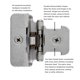 thumbnail image 3 of Bisagra Hickory Hardware P5310-SN de cierre automático, satinado, 170°, 3 of 5