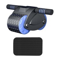 Ioensy - Rueda De Rodillos Abdominales Con Colchoneta Ruedas Dobles Ensanchadas Entrenamiento De Culturismo Azul