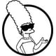 thumbnail image 1 of Sticker The Simpsons Bart Homer Lisa Maggie Marge Auto, 1 of 3