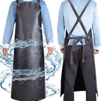 Xusx111 - Pu Caucho Delantales Impermeables Para Lavavajillas, Delantal Carnicero Pesado, Delantal Cruzado Ajustable Para Lavavajillas
