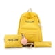 thumbnail image 1 of 3pcs/set Large Capacity Cute Backpack, Preppy College School Bookbag, Casual Travel Daypack Knapsack & Pencil Bag For Students Girls, 1 of 2