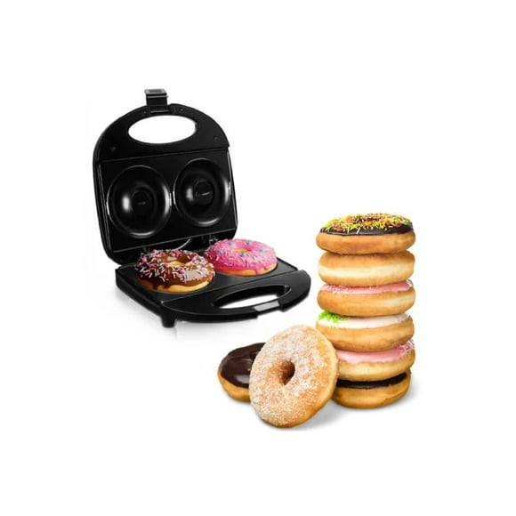 Maquina De Donas Grandes 2 Donas Marca Raf 2228 Color Negro