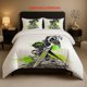 thumbnail image 1 of Sci-Fi Style Axe Hammer Illustration Pattern Three-Piece Set Soft And Comfortable Bedding Set Available in All Seasons, 1 of 5