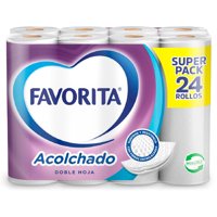 Papel Higiénico Doble Hoja 25 M 24 Un Favorita