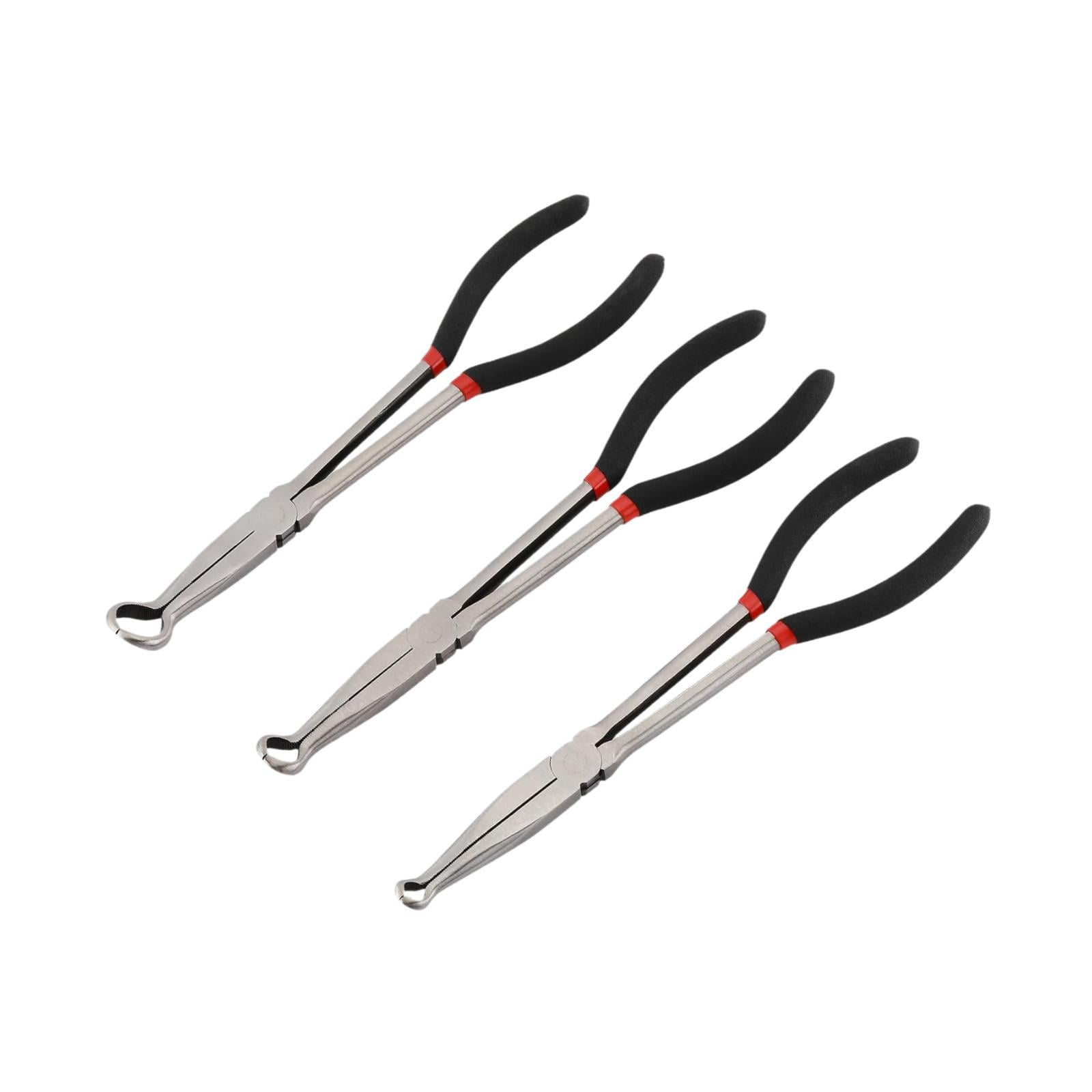 Ioensy - Juego De Alicates De Punta Larga Para Reparación De Automóviles, Portátiles, Para El Hogar, 3 Piezas
