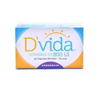 Andromaco - Dvida Vitamina D3 800 Ui 35 Cápsulas Blandas