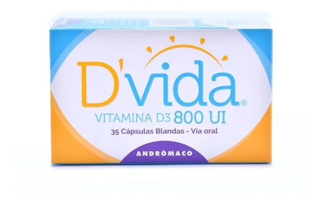 Andromaco - Dvida Vitamina D3 800 Ui 35 Cápsulas Blandas