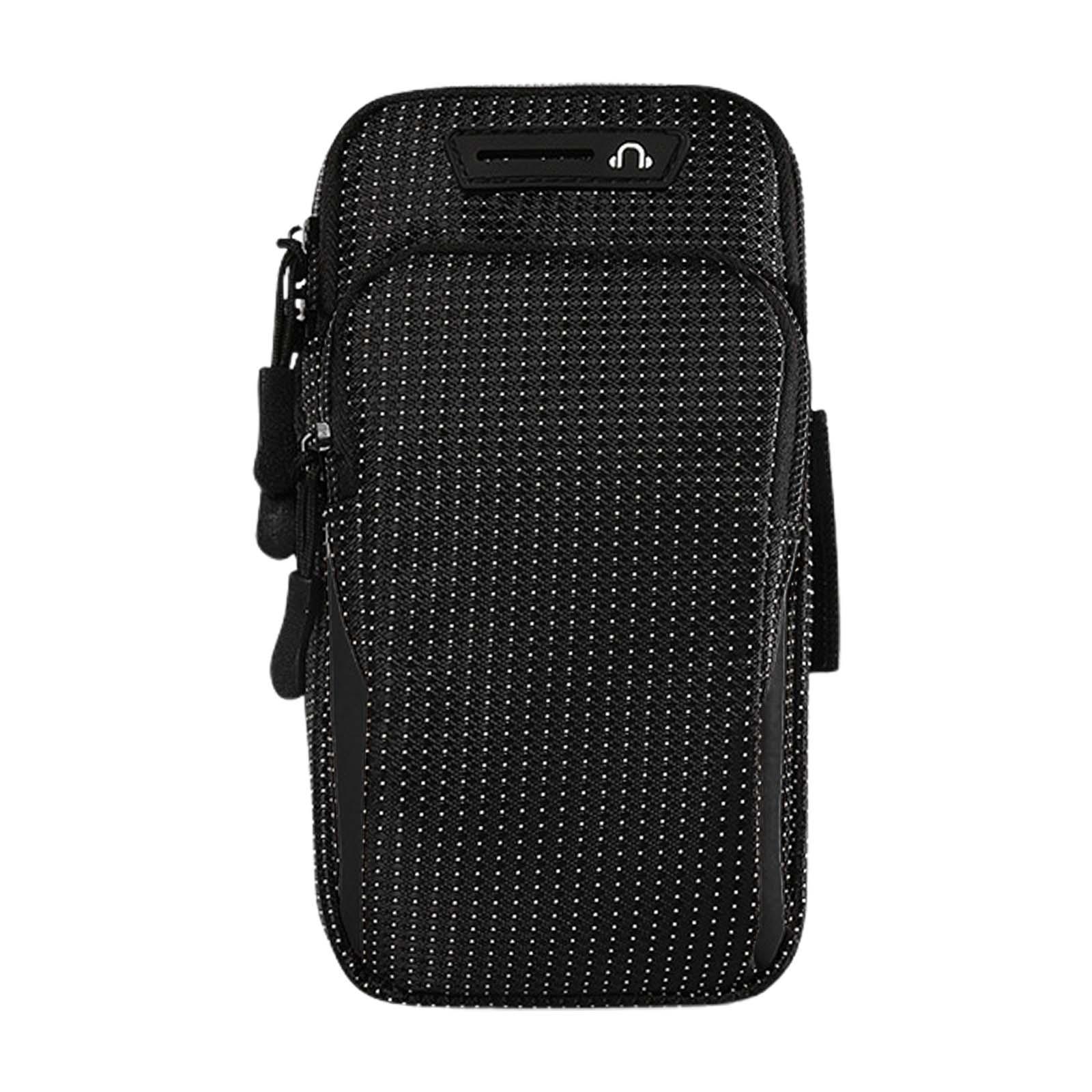 Magideal - Bolsa De Brazalete Para Teléfono Bolsa De Brazo Deportivo Soporte Para Teléfono Móvil Bolsa De Soporte Para Teléfono Bolsa De Brazaletes De Gimnasio Negro