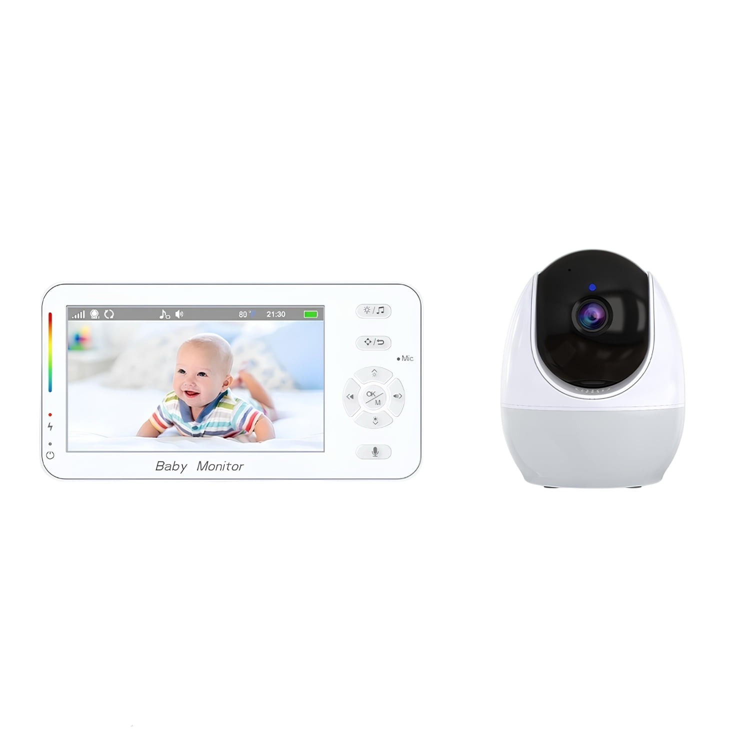 Cámara Monitor Lubabycas Con App Luz 4,3″1080p Abm206
