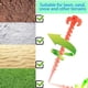 thumbnail image 4 of 10 estacas para carpa de 7,9 pulgadas, color naranja, con espiral de tornillo, resistentes, para camping, playa, lonas de lluvia y senderismo., 4 of 6