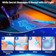 thumbnail image 2 of Lápices de tinta invisible Daemson, 7 colores, con luz UV, 2 of 3