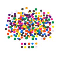 Magideal - Cubo De Centímetros, 1 Cm, Colores Surtidos, Juguete De Clasificación Para El Desarrollo, Cubo Matemático Para Educación En Casa, Preescolar, Jardín D 500 Piezas