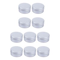 Bothyi - 10 Latas De Aluminio Redondas Con Tapa De Rosca Con Tapones De Rosca Para Ungüento Cosmético Diy