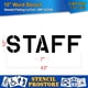 thumbnail image 2 of Plantilla Stencil ProStore 25 cm STAFF de uso ligero, 2 of 4