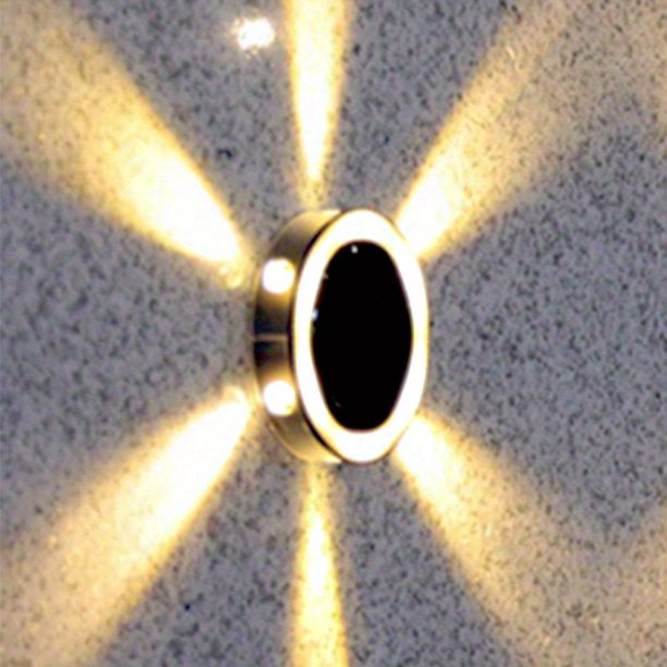1Pc Solar Ground Lamp, 6 Led Waterproof Landscape Light For Pathway Lawn Patio Yard Deck Walkway