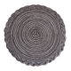 thumbnail image 1 of Firefly Hope Juego de 6 Manteletes Redondos Individuales de 38cm, Borde Trenzado Decorativo, Lavable, Mezcla de Algodón y Poliéster, Estilo A, Gris, 1 of 5