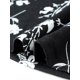 thumbnail image 5 of Blusa Campesina Floral de Talla Grande para Mujer de Agnes Orinda con Cuello Redondo, Frente Reunido, Mangas 3/4 Plisadas, Tops Casuales 3X Negro, 5 of 6