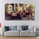 thumbnail image 4 of Póster de coche clásico Ferraris, carreras clásicas de F1, obra de arte de pared, cuadro impreso en lienzo para decoración del hogar y la sala de estar, 50 x 100 cm (sin marco)., 4 of 7