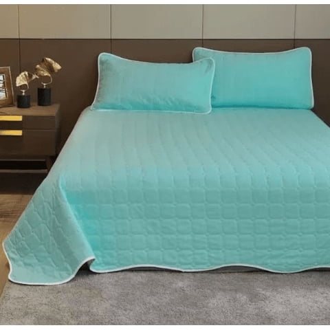 Genérico - Cubrecama Quilt King Bicolor Varios Colores
