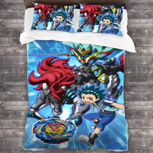 Beyblade Burst Bedding Set Duvet Cover Bed Set Quilt Cover Pillowcase Comforter Boys Adult Bed Sheets