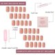 thumbnail image 4 of Set de uñas Press On Nails Glamnetic In The Nude Sheer Nude 30, 4 of 6