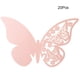 thumbnail image 2 of 20 tarjetas huecas con forma de mariposa para boda, para decorar mesas de copas de vino (rosa), 2 of 7