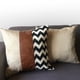 thumbnail image 3 of Funda Cojin Decorativo EcoCuero ZigZag Blanco y Negro 45x45, 3 of 3