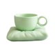 thumbnail image 3 of Taza De Café Con Asa Y Posavasos Para Decoración De Oficina En Casa, Color Verde Claro, 3 of 5
