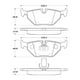 thumbnail image 2 of Pastillas Freno para auto Mercedes Benz C280 1994-2000 Delantero, 2 of 4
