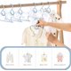thumbnail image 4 of Perchas ajustables JSF para bebés, 20 unidades, perchas de armario para guarderías infantiles, antideslizantes, extensibles, ideales para ropa de recién nacidos (diseño de osos coloridos), 4 of 6