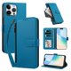 thumbnail image 2 of Funda con Billetera para [iPhone 16 Pro Max] con Bolsillo Zipper y Tarjetero Azul lago, 2 of 6