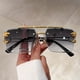 thumbnail image 1 of Stylish Rimless Sunglasses for Women & Men - UV400 Protection, Animal Decor & Gradient Lens - Perfect for Beach Parties!, 1 of 5