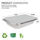 thumbnail image 2 of Sartenes de aluminio desechables Stock Your Home, 9 x 13 cm con tapas, 50 unidades, 2 of 7