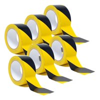 Genérica - 6 Cinta Seguridad Demarcacion Cinta Delimitadora Huincha (33Mts / Rollo)