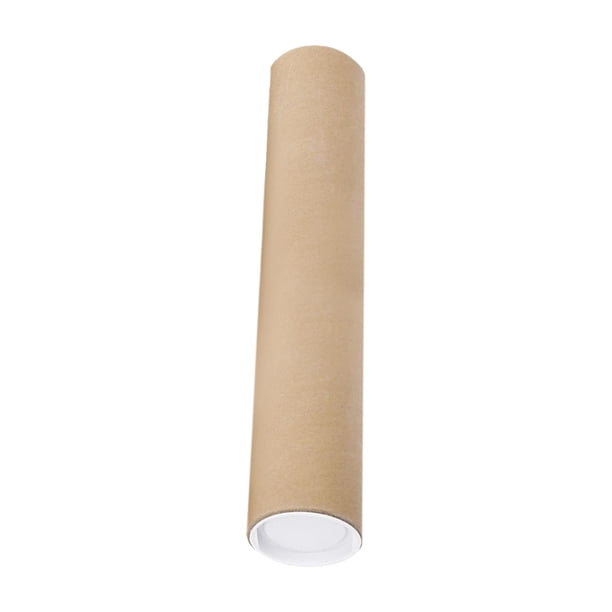 Tubo de de 76 Mm con Tapa Caja de Transporte de Póster Tubo de Póster Kraft Resistente Tubo de Papel Kraft Redondo para Contenedor de Almacenam 100cm