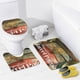 thumbnail image 4 of La vida magnífica de Marcel Pagnol-theme 4-Piece Shower Curtain Set with Rugs, Waterproof Bathroom Decor Set Includes Bath Mat, U-Shaped Rug, Toilet Lid Cover and Curtain with Hooks, 4 of 6