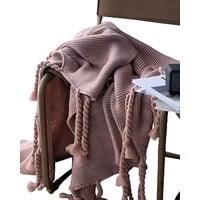 Parati - Manta Decorativa Chenille Con Flecos De Soga Para Cama O Sofa M3